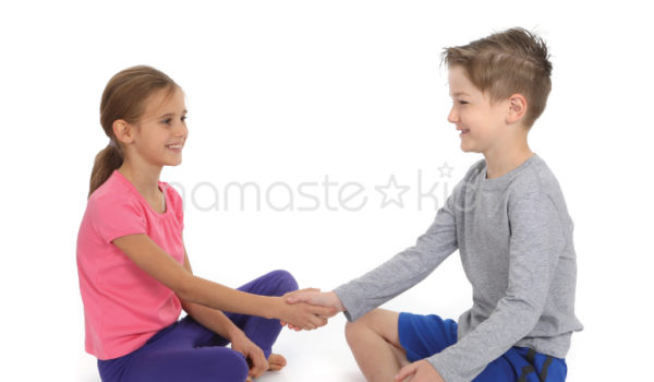 Handshake Challenge Kids Yoga